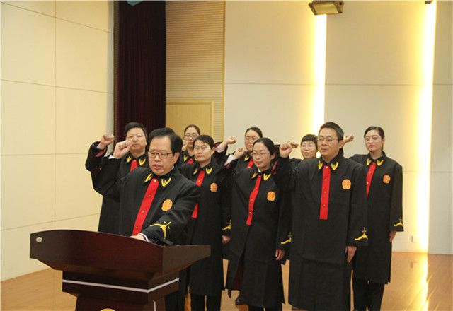 南阳市卧龙区法院举行新任员额法官宪法宣誓仪式