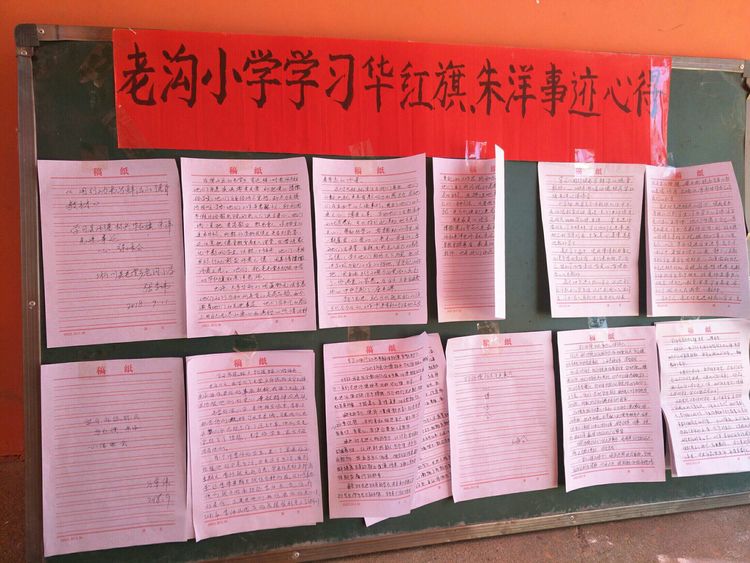 学习身边的榜样 争做优秀的教师——淅川县毛堂乡老沟小学开展向师德标兵学习的活动