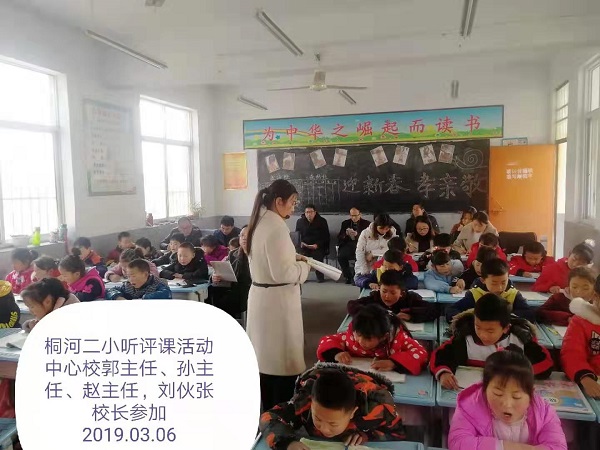 唐河县桐河乡第二中心小学片区成功举行2019年春期示范引领课活动
