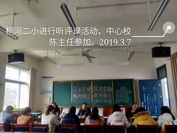 唐河县桐河乡第二中心小学片区成功举行2019年春期示范引领课活动